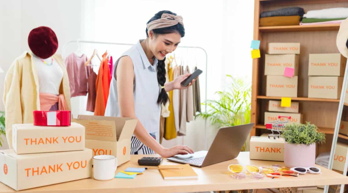 
Starting small businesses, SME owners, and entrepreneurs utilize a laptop to receive and review orders online, leveraging the insights gained from "Market Research for Small Businesses" to tailor their offerings to customer needs and preferences.
